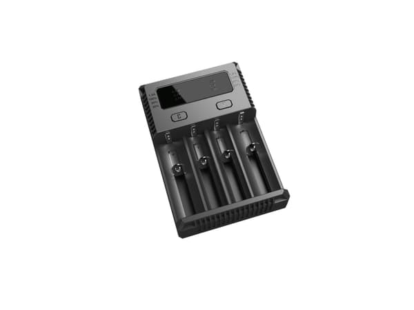 Nitecore NYHET i4, Lithium jern fosfat (LiFePO4), Lithium-Ion (Li-Ion), Nikkel-Metalhydrid (NiMH), AA, AAA, AAAA, C, D