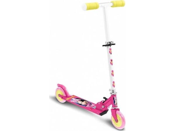 Pulio Stamp Minnie Mouse Scooter, rosa/vit, för flickor