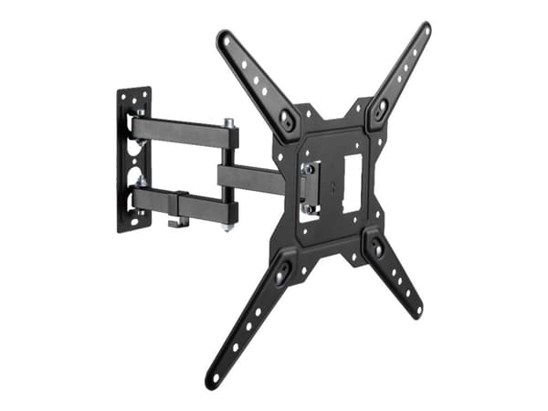 Vision VFM-WA4X4/3 - Monteringssett (veggarm) - dobbeltleddelt - for LCD-skjerm - kaldvalset stål - svart - skjermstørrelse: 37"-60"