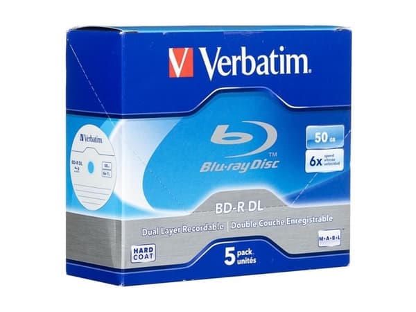 Verbatim - 5 x BD-R DL - 50 GB 6x - CD-fodral