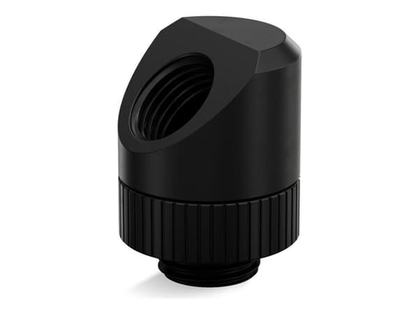 EK Water Blocks EK-Quantum Torque Rotary 45°, Fittings, Messinki, Musta, Uros, Naaras, 1/4"