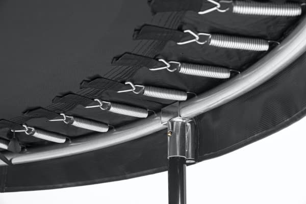 Salta Comfort, Trampoline over bakken, Rund, 120 kg, 5 år, Safety net, Sort