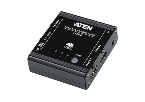 ATEN VS381B - Video/audio switch - 3 x HDMI - stasjonær