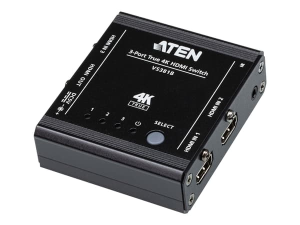 ATEN VS381B - Video/audio switch - 3 x HDMI - stasjonær