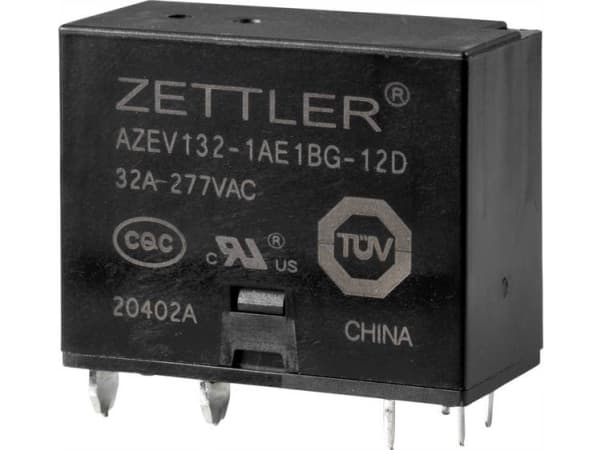 Zettler Electronics AZEV132-1AE1BG-12D Powerrelæ 12 V/DC 32 A 1 x sluttekontakt 1 stk