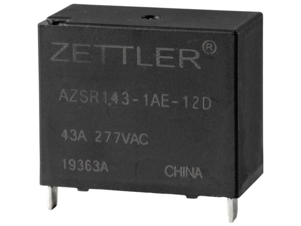 Zettler Electronics AZSR143-1AE-12D Powerrelæ 12 V/DC 50 A 1 x sluttekontakt 1 stk