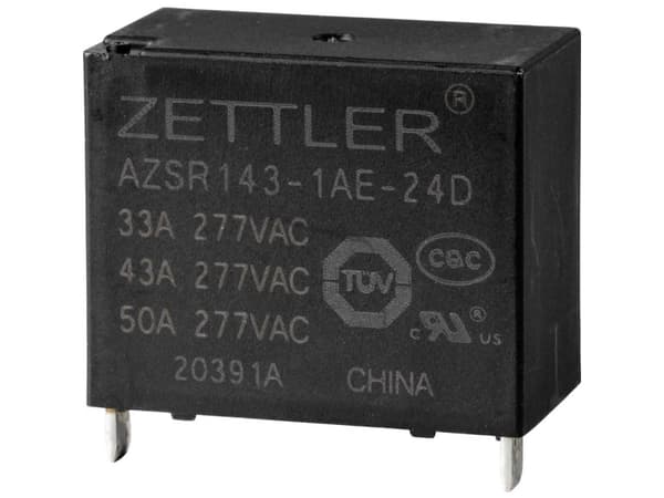 Zettler Electronics AZSR143-1AE-24D Powerrelæ 24 V/DC 50 A 1 x sluttekontakt 1 stk