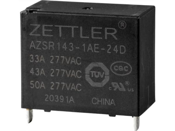 Zettler Electronics AZSR143-1AE-24D Powerrelæ 24 V/DC 50 A 1 x sluttekontakt 1 stk