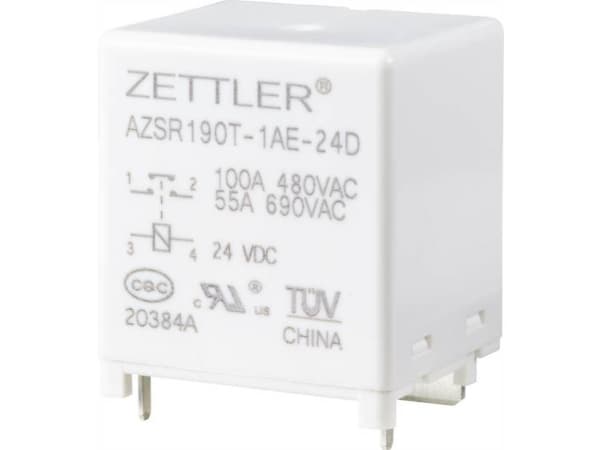 Zettler Electronics AZSR190T-1AE-24D Powerrelæ 24 V/DC 100 A 1 x sluttekontakt 1 stk