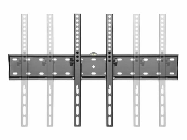Equip 650332, 177,8 cm (70"), 200 x 200 mm, 600 x 400 mm, -12 - 12°, Rustfritt stål, Sort