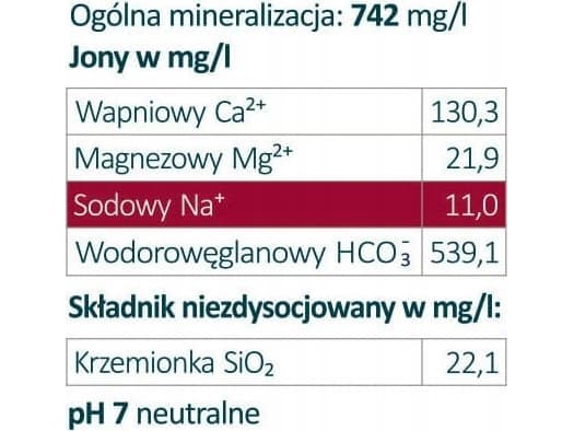 Woda Cisowianka CISOWIANKA WODA MINERALNA NIEGAZ. 500ML 21918792