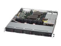 Supermicro SC113M FAC2-R804CB - Rackmonterbar 1U - ATX - SATA/SAS - hot-swap 800 watt - svart Sort