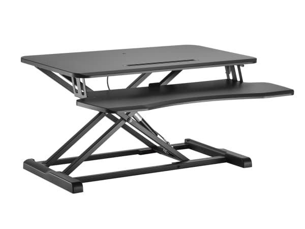 Equip Ergonomic Sit/Stand Riser, Black, 15 kg, Desk, MDF, Plastic, Stainless steel, Rectangular shape