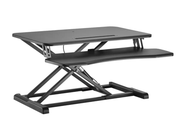 Equip Ergonomic Sit/Stand Riser, Black, 15 kg, Desk, MDF, Plastic, Stainless steel, Rectangular shape