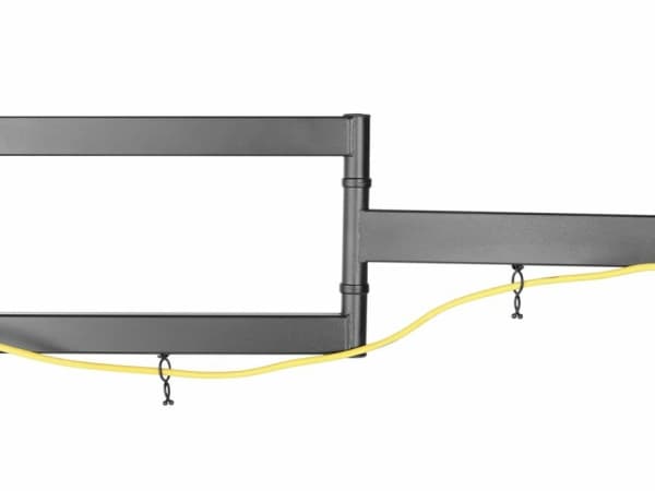 Equip 650341, 139,7 cm (55"), 200 x 200 mm, 400 x 400 mm, -15 - 10°, Rustfritt stål, Sort