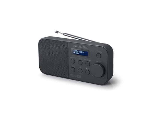 Muse M-109 DB, Kannettava, DAB+, FM, PLL, 87,5 - 108 MHz, 174.928 - 239.2 MHz, Automaattinen skannaus, Automaattinen säilytys, LCD