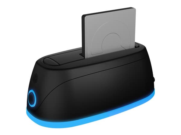 ICY BOX IB-1124L-C3 - HDD-dokkestasjon - brønner: 1 - 2,5" / 3,5" delt - SATA 6Gb/s - USB 3.0 - svart