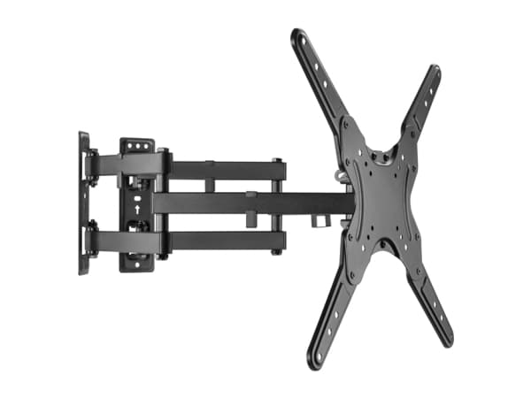Equip 650328, 139,7 cm (55"), 200 x 100 mm, 400 x 400 mm, -15 - 2°, Muovi, Ruostumaton teräs, Musta