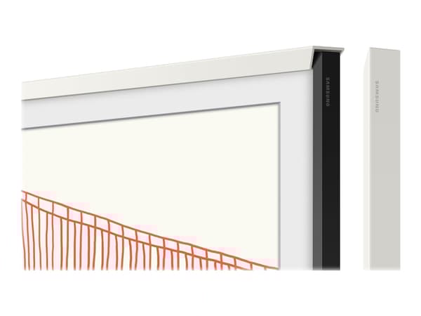 Samsung - Dekorativ ram för TV - 55" - vit avfasning - för Samsung QE55LS03AAU, QE55LS03AU, QN55LS03AAF