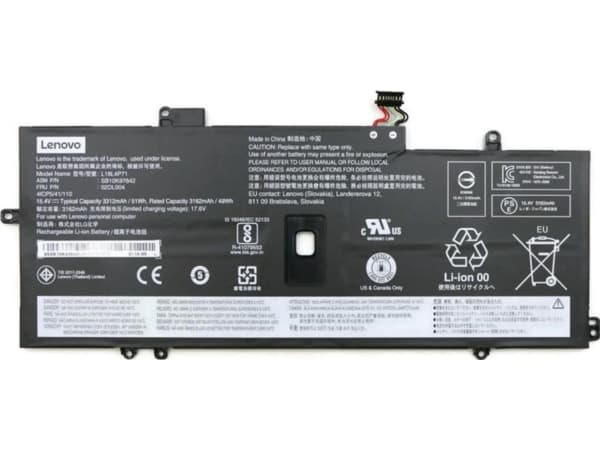 Simplo L18M4P72 - Batteri til bærbar PC - litiumion - 4-cellers - 3321 mAh - 51 Wh - FRU - for ThinkPad X1 Carbon (7th Gen); X1 Carbon Gen 8; X1 Yoga