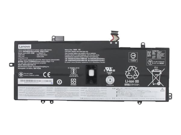 Simplo L18M4P72 - Batteri til bærbar PC - litiumion - 4-cellers - 3321 mAh - 51 Wh - FRU - for ThinkPad X1 Carbon (7th Gen); X1 Carbon Gen 8; X1 Yoga