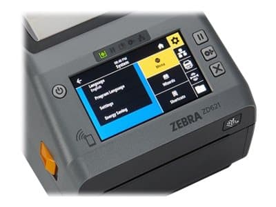 Zebra ZD621, Lämpösiirto, 203 x 203 DPI, 203 mm/s, Langallinen & langaton, Harmaa