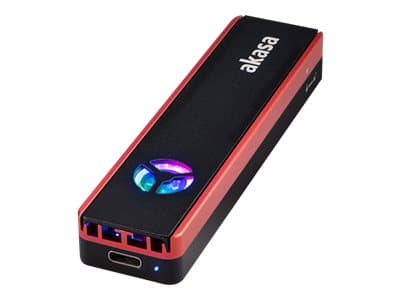 Akasa Vegas AK-ENU3M2-06 - Lagringspakke - M.2 - M.2 NVMe-kort / PCIe 3.0 (NVMe) - USB 3.2 (Gen 2) Sort