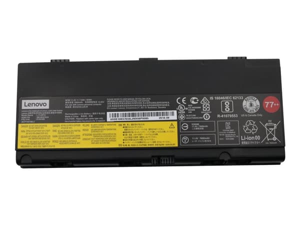LG Chem - Batteri til bærbar PC - litiumion - 6-cellers - 7900 mAh - 90 Wh - FRU - for ThinkPad P52 20M9, 20MA