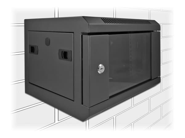 Delock - Skap - veggmonterbar - svart - 4U - 10"