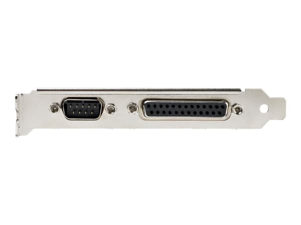 StarTech.com PCIe-kort med seriell och parallell port - PCI Express kombokortadapter med 1x DB25 parallell port och 1x RS232 seriell port - Expansion