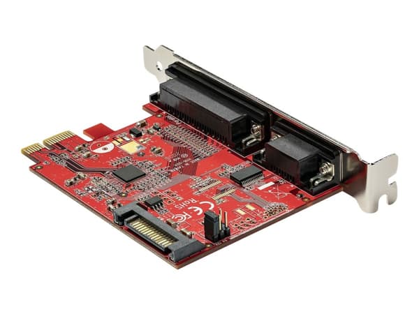 StarTech.com PCIe-kort med seriell och parallell port - PCI Express kombokortadapter med 1x DB25 parallell port och 1x RS232 seriell port - Expansion