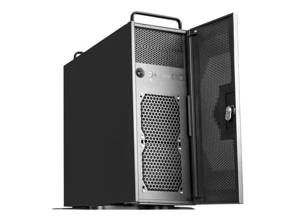 SilverStone RM42-502 - Kan monteras i rack - 4U - SSI EEB - ingen strömförsörjning (ATX / PS/2) - svart - USB/ljud