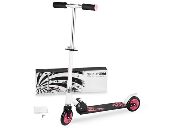 Spokey Scooter Spokey Duke 125 mm Pk white-black-pink 929397