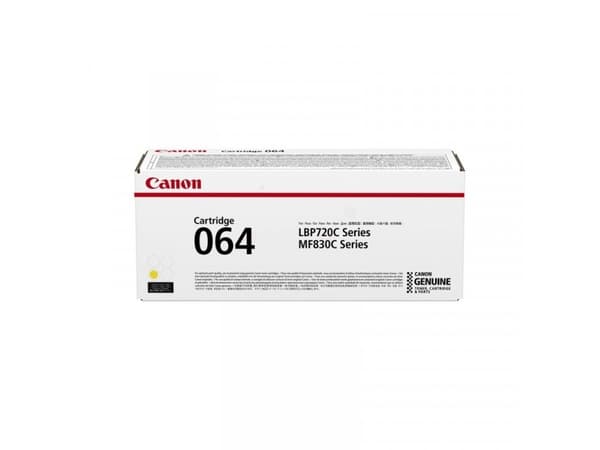 Canon 064 - Gul - original - tonerpatron - for i-SENSYS LBP722Cdw, MF832Cdw