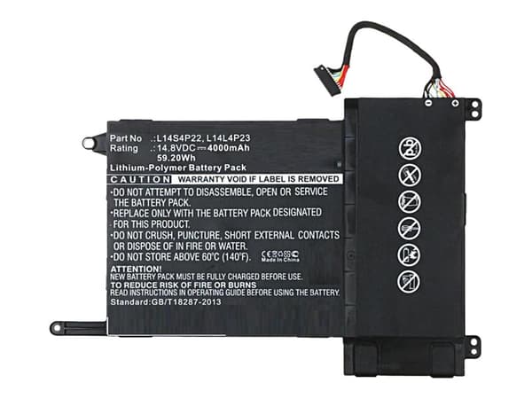 CoreParts - Batteri til bærbar PC - litiumpolymer - 4000 mAh - 59.2 Wh - svart - for Lenovo IdeaPad Y700 Touch-15ISK 80NW