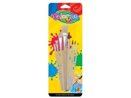 Colorino school brushes 8el.kpl.