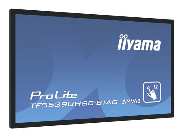 iiyama ProLite TF5539UHSC-B1AG - 55" Diagonal klass LED-bakgrundsbelyst LCD-skärm - interaktiv digital skyltning - med pekskärm (multitouch) - 4K UHD