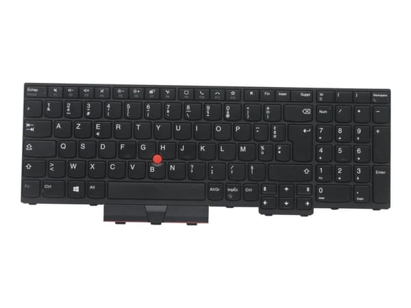 Chicony - Ersättningstangentbord för bärbar dator - fransk - svart - för ThinkPad L15 Gen 1 20U7, 20U8