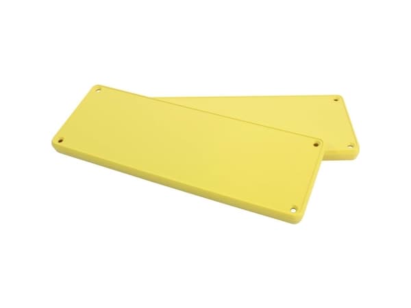 Hammond Electronics 1455UPLY Frontramme ABS Gul (L x B x H) 196 x 71 x 11.60 mm 2 stk