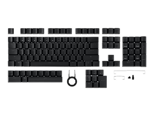 ASUS ROG PBT Doubleshot - Keycap sett - svart