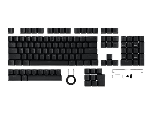 ASUS ROG PBT Doubleshot - Keycap sett - svart