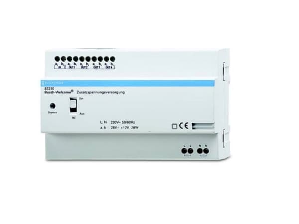 Busch-Jaeger 2CKA008300A0047, Sisäpuhelinjärjestelmä, Sisätila, 230 V, 50/60 Hz, 28 W, 28 V
