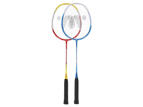 WISH ALUMTEC 366K BADMINTON RACKETTER RØD+GUL, BLÅ+HVITT ØNSKE