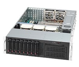 Supermicro CSE-835TQ-R921B, Stativ, Server, Sort, EATX, 3U, Harddisk, Nettverk, Kraft indikator, Strømbrudd sikring Sort
