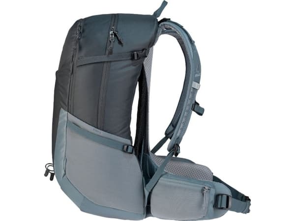Deuter Futura, Yläreuna, Vuorikiipeily, Patikointi, Harmaa, Unisex, Polyamidi, Sivutasku