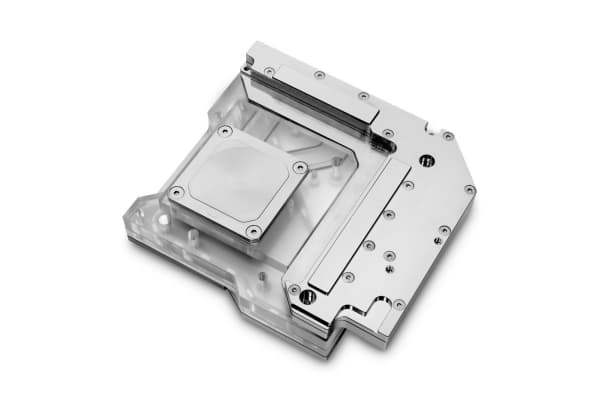 EK Water Blocks 3831109829318, Vattenblock, Akryl, Gjuten aluminium, mässing, Koppar, Silver, Transparent, 3-pin, Moderkort, Gigabyte Aorus Z490