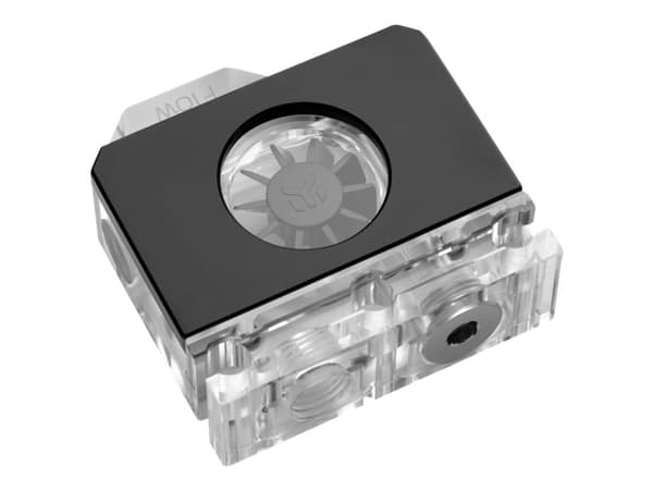 EkWaterBlocks EK-Quantum Scalar Flow Indicator Bottom-To-Top D-RGB - Flödesmätare till vätskebaserat kylsystem - svart