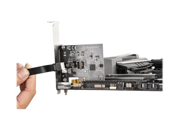 SilverStone ECU07 - USB-adapter - PCIe 3.0 x4 låg profil - USB 3.2 Gen 2x2 x 1