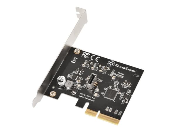 SilverStone ECU07 - USB-adapter - PCIe 3.0 x4 lav profil - USB 3.2 Gen 2x2 x 1