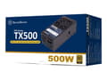 Miniatyrbilde 3 av 5: SilverStone SST-TX500-G - Strømforsyning (intern) - TFX12V / ATX12V 2.4 - 80 PLUS Gold - AC 90-264 V - 500 watt - aktiv PFC - svart